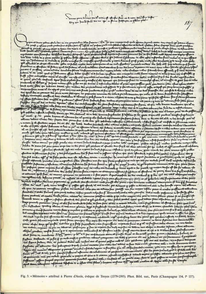 Memorandum (letter of d'Arcis to Pope)